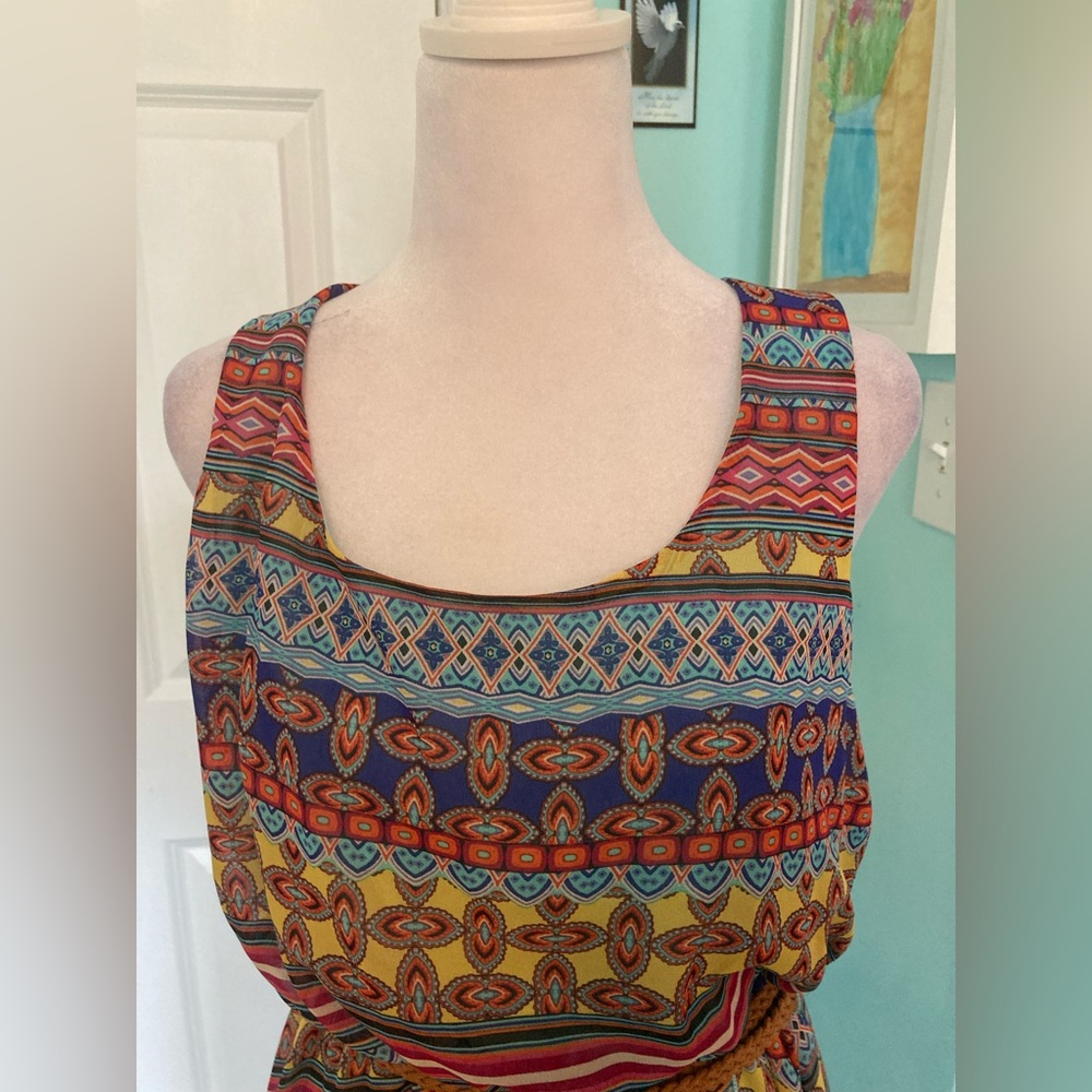 Love Reign Multicolored Geometric Pattern Sleevel… - image 4